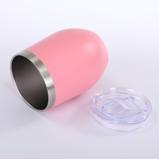 Cross-border new 304 stainless steel vacuum insulation cup U-shaped car cup outdoor high color value spray cup office handy