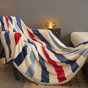 New Milk Velvet Blanket Nap Office Shawl Sofa Cover Blanket Bed Sheet Coral Flannel Blanket for Bed