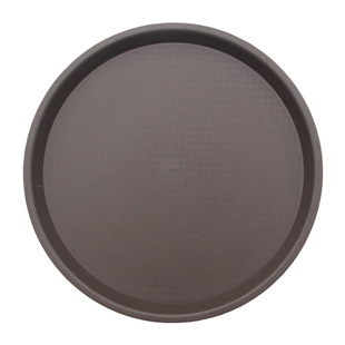Round Non-slip Catering Tray Cup Tray Plastic Tray Coffee Plate KTV Hotel Bar Wine Glass Tray