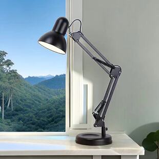 American-style metal led folding long arm desk lamp for students nail lamp for nail salons iron dual-purpose eye protection desk lamp