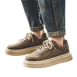 Shoes белые мужские туфли осенние новые толстые подошвы нишу дизайн молодежная повседневная обувь дикая спортивная обувь