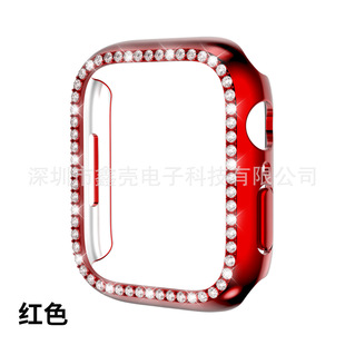 Подходит для корпуса часов Apple watch3/4/5/6/7/8 поколения, ПК, гальваническая Однорядная дрель, полая Защитная крышка