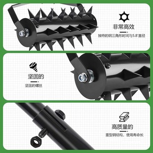 Amazon new hot-selling lawn punching machine hand-held soil ripper removable soil aeration tool