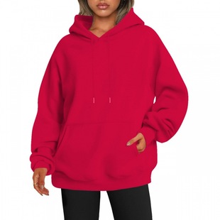 2024 Cross-border Foreign Trade Independent Station Amazon Europe and America Shoulder Sleeve Men's and Women's Spring, Autumn and Winter Hooded Sweatshirt