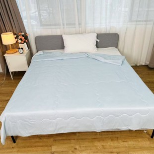 Summer cool air conditioning quilt plain double-sided cool thin quilt quilted one-piece cover quilt