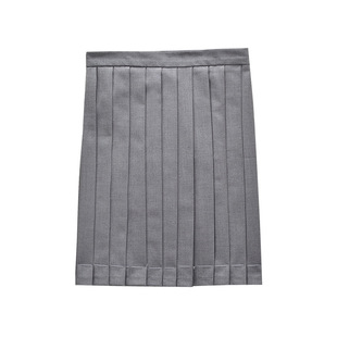 New Japanese Style Preppy Pure Color Pleated Skirt Orthodox JK Uniform Skirt Student High Waist School Uniform Flap Pocket Pants Long Skirt 100% Off Skirt