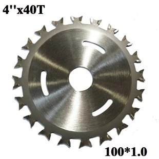 Cross-border hot sale 4-inch 40-tooth two-way tooth woodworking saw blade positive and negative double-sided decoration professional-grade hard alloy blade