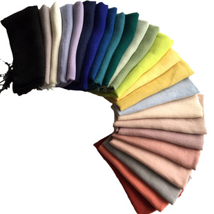 2023 Spring and Summer New Japanese Style All-match Pure Linen Scarf Fashion Breathable Beach Outdoor Sports Silk Scarf Shawl