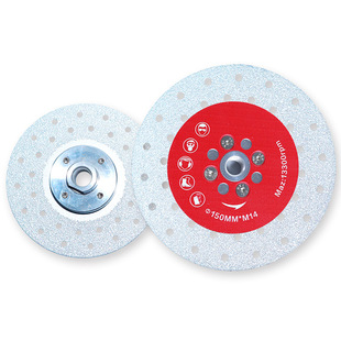 Cross-Border Slate Cutting Blade with Flange M14 Multi-Hole Cutting and Grinding Blade Marble Concrete Tile Brazing Grinding Blade