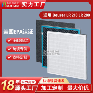 Подходит для Beurer LR 210/LR 200 сетчатый фильтр очистителя воздуха трехслойный фильтр H13 HEPA фильтрующий элемент