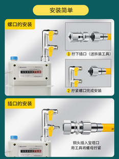 9QXC gas pipe 304 stainless steel bellows hose natural gas pipeline gas stove connection metal explosion-proof gas