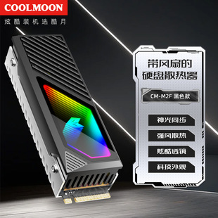 Cross-border M2.F Solid State Drive Radiator Computer ARGB Luminous Decoration High Speed Fan 2280 Hard Drive Vest