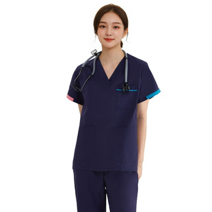 Anti-wrinkle Surgical Clothes Men's Long-sleeved Hand-brushing Clothes First Aid Clothes Doctor's Work Clothes Split suit Women's Split Medical Uniform