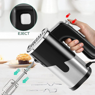 Mini Egg Beater Stainless Steel Handheld Cream and Noodle Beater Manual Household Beater Blender