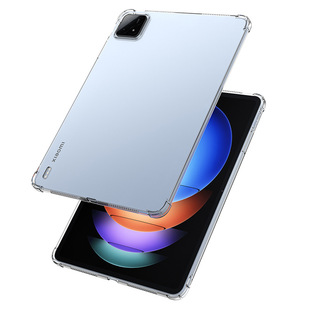 Suitable for Xiaomi Tablet 6S Pro 12.4 protective case four-corner airbag drop-resistant transparent tpu soft case 2024