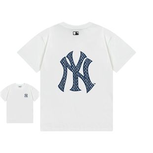 Трансграничный MLB & NY базовый принт высокого качества женский T мужские короткие рукава