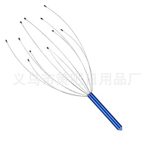 Metal handle scalp massager octopus soul extractor head massage claw head grasping Amazon hot sale