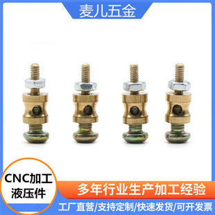 Ningbo Zhenhai Beilun Yinzhou CNC lathe processing hardware copper aluminum hydraulic pipe fittings CNC processing