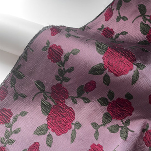 Macaron pink and blue contrast color gloss three-dimensional relief jacquard fabric Hanfu cheongsam suit fabric