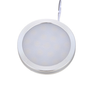 LED cabinet lights ultra-thin display cabinet lights furniture lights RV lights low-voltage open-mounted non-perforated small downlight 18 beads wholesale