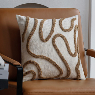 Ins wind pillow solid color pillow cover chenille velvet sofa pillow bedside bedroom car cushion cover wholesale