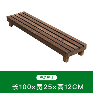 Stepped Steps Outdoor Carbonized Wood Balcony Multi-layer Pedal Fleshy Flower Rack Solid Wood Outdoor Floor Anticorrosive Wood Flower Rack