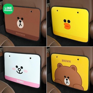 LINE FRIENDS мультяшный образ периметра автомобиля анти-удар коврик заднее сиденье анти-царапины коврик оптом