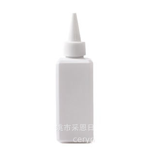 Square pointed nose bottle 150ml square glue plastic bottle pe ink pigment liquid squeeze bottle PET liquid bottle