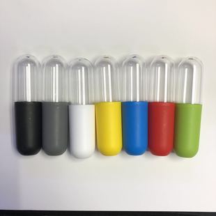 Stationery Toy Capsule Tube Pill Bottle One-to-One Three-Line Cylinder Band-Aid Straw Three-Line Tube Packaging Box