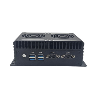 Yanyue manufacturers embedded low power consumption dual fan mini host computer fully enclosed embedded industrial computer