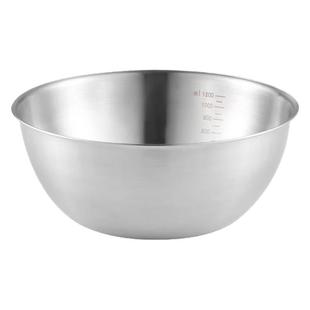 Milk White Stainless Steel Salad Bowl Household Cold Dishes Cooking Basin and Noodles Kneading Noodles Egg Bowl Fruit Salad Bowl