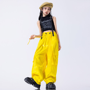 Children's Jazz Dance Costume Girls' Costume Fashion Cool jazz Children's Dopamine Catwalk Fashion Costume Women's Group Sweet