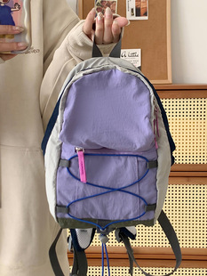 Large Capacity Backpack Lightweight Travel Bag Mountaineering Small Backpack High Color Value Junior Senior high school Student Class Schoolbag for Women