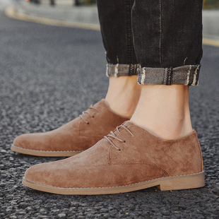 Cross-border Explosions plus size Autumn and Winter New Men's Shoes Fashion Low-top Martins Trendy Casual Shoes Pointed Toe Leather Shoes