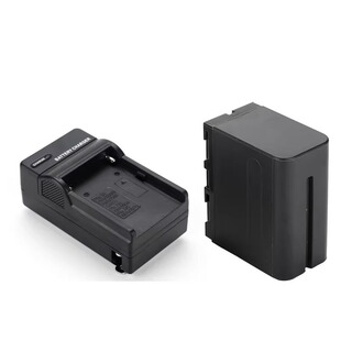 led308c photography light lithium battery np-f970/f950 battery charger 6600mAh capacity