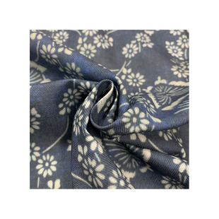 Autumn and Winter New Cotton Twill Printed Fabric Retro Butterfly Floral Men's and Women's Shirts Pants Dress Fabrics