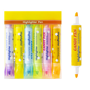 Highlighter Colored Pen Marking Pen Silver Marking Pen Multi-color Note-making Emphasis Large Capacity Modeling Hand Account Pen