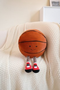 Cross-border fun basketball football billiards volleyball baby plush toy children's doll comfort doll boys gift