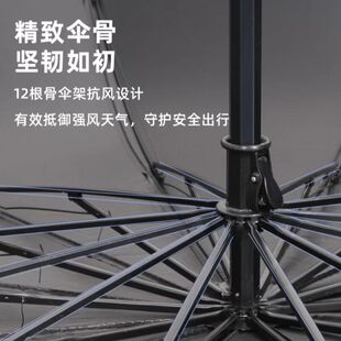 Increased 12-Bone Umbrella Folding High-Level Sense Black Glue Umbrella Sunscreen Umbrella Sunshade Umbrella Advertising Umbrella