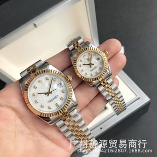 Micro-business cross-border generation labor log drill surface round quartz women's watches foreign trade wholesale factory supply agent