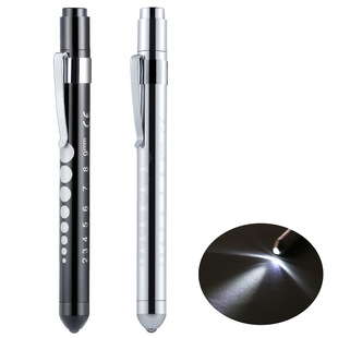 Pupil pen lamp doctor observation lamp oral lamp led pen clip lamp household mini flashlight white yellow flashlight