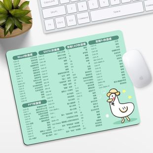 Mouse Mat Shortcut Keys Daquan Office Girls small size Cute Cartoon Animation Wrist Guard Game Table Mat E-Sports