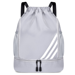 New Cross-border Bundle Pocket Backpack Outdoor Sports Large Capacity Basketball Bag Drawstring Bag Oxford Cloth Water-repellent