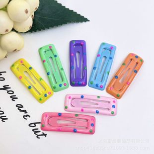 New Internet Red Children's Hairpin Oil Drop bb Breaking Clip Pet diy Hairpin Decorative Jewelry Macaron Hairpin Wholesale