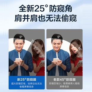 Anti-peep Tempered Film for Apple 16/15pro iPhone14max Tempered Film 13 Anti-peeping XRX Full Screen Film