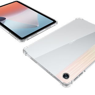 OPPO Pad Air плоский защитный чехол четыре угла Толстая Подушка безопасности прозрачный мягкий чехол из ТПУ с защитой от падения 10,36