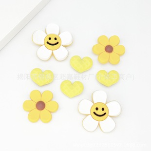 Новая девушка сердце мультфильм милые DIY дыры в обуви аксессуары креативные съемные туфли цветочные туфли пряжки для обуви украшения