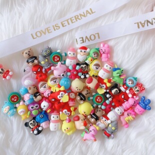 Cross-border in stock wholesale pvc soft glue mini three-dimensional doll student fun stationery pen pen cap pencil