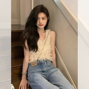 French-Style Chiffon Sleeveless Shirt Top for Women, Summer High-End Design Niche Petite Camisole