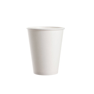 Spot 9 Ounces Pure White Cup Wholesale Disposable Water Cup Thickeneded Advertising Cup Printable Logo Paper Cup Customization